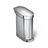 45L Slim Step Can with Liner Rim